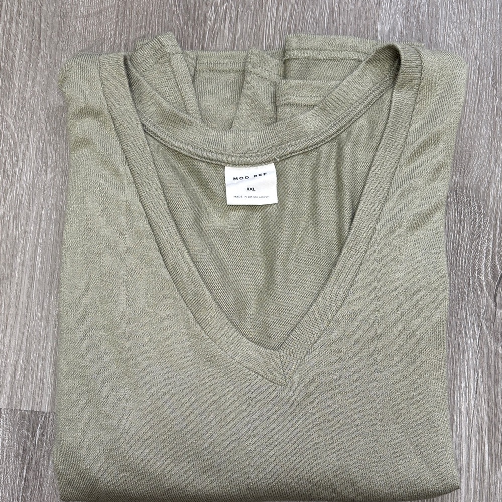 Mod Ref Olive V-Neck Sweater XXl